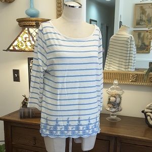 Talbots Striped Top